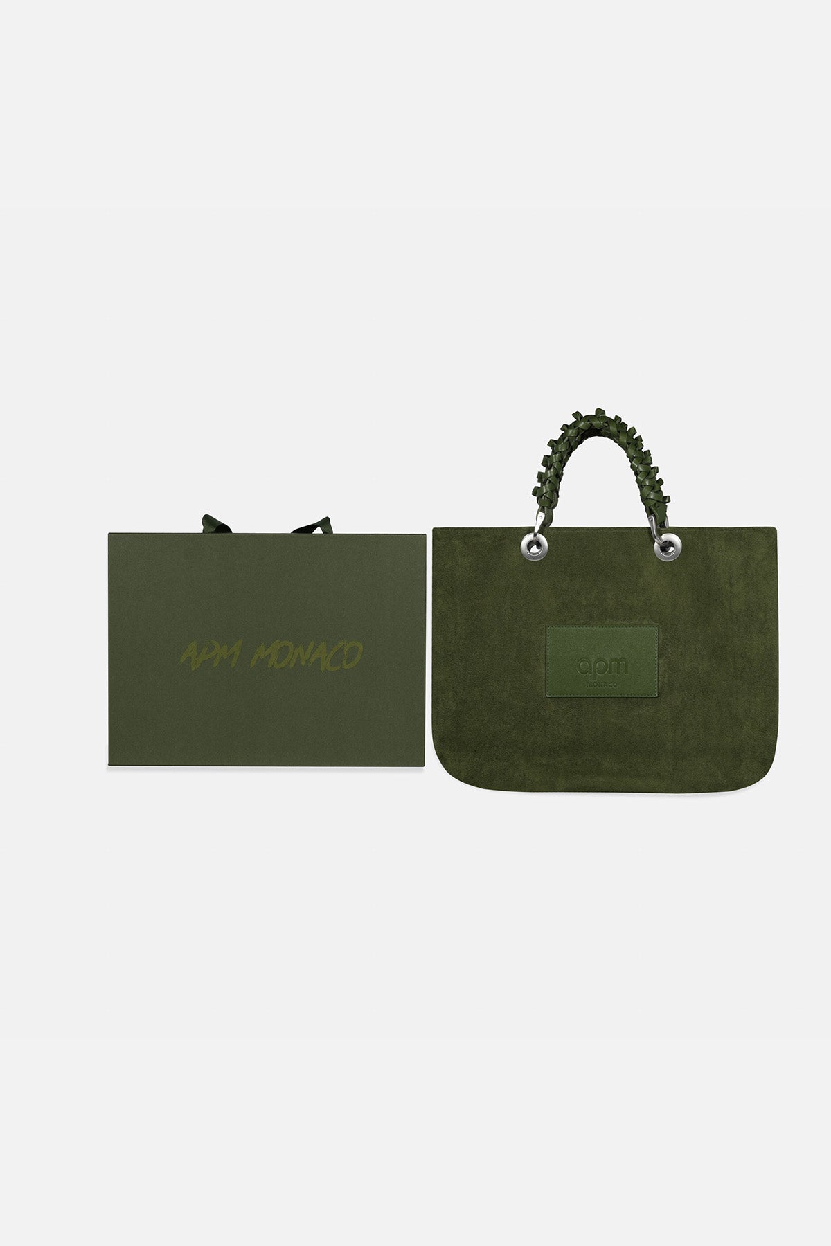APM Monaco Suede Tote Bag