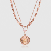 Compass and Cuban Set (Rose Gold)