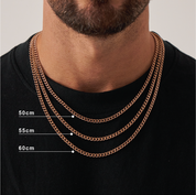 Cuban (Rose Gold) 4mm