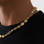 Emerald Gemstone Necklace (Gold)