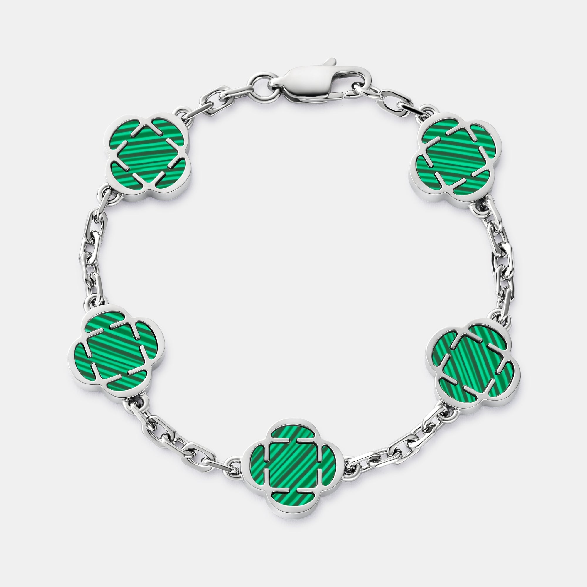 Malachite-Clover-Stone-Bracelet-Silver.jpg