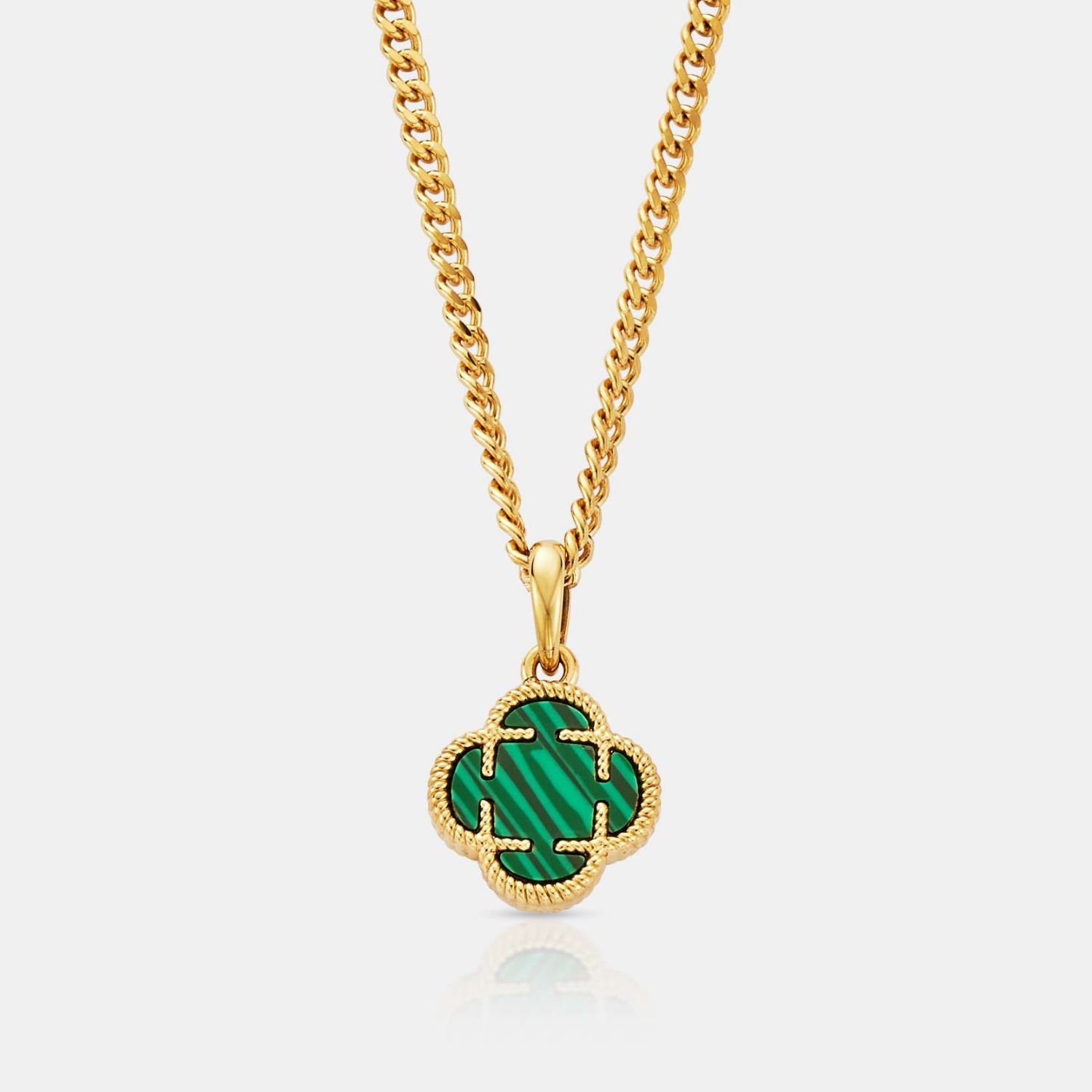 Malachite-Clover-Stone-Pendant-Gold.png