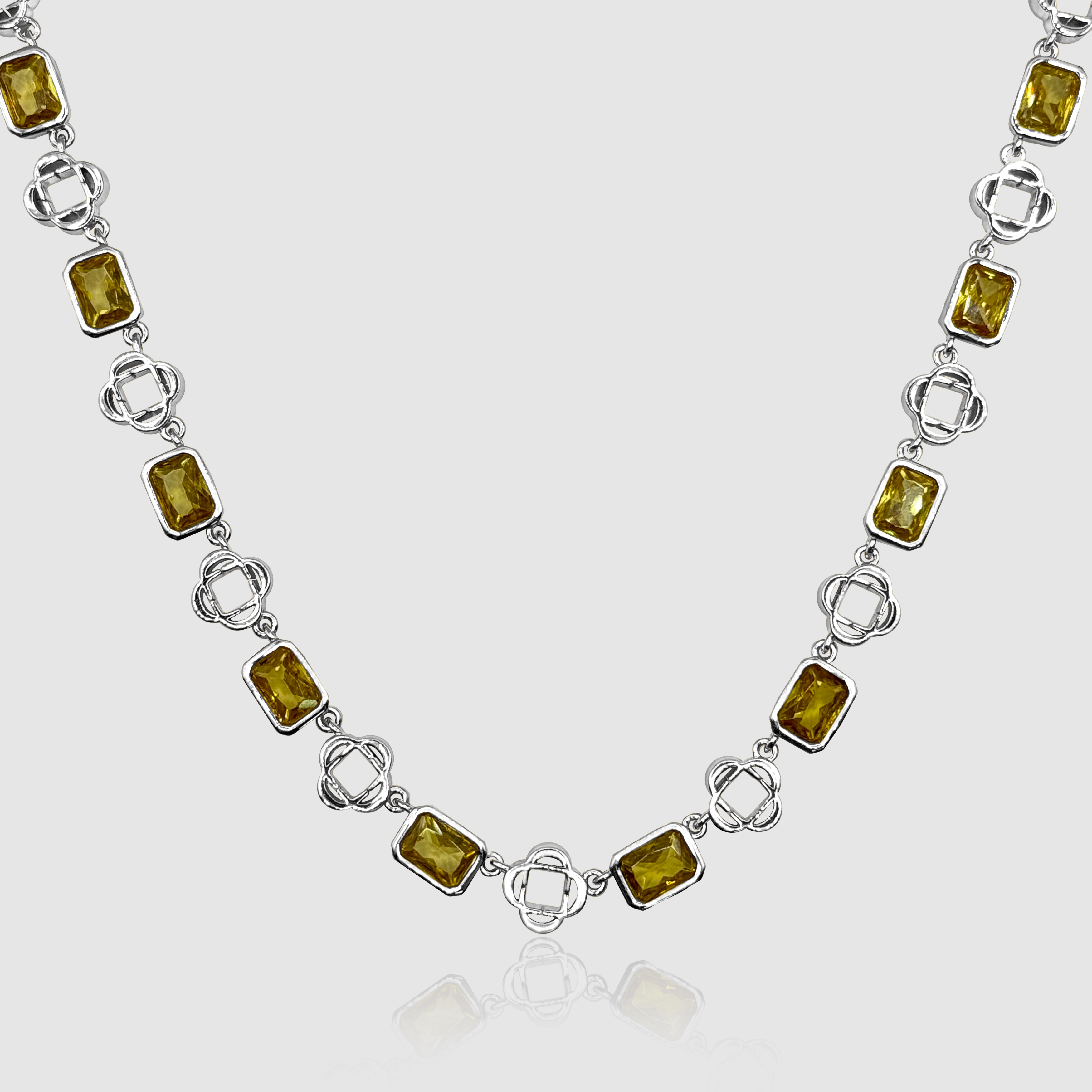 Yellow-Gemstone-Clover-Necklace-Silver.png